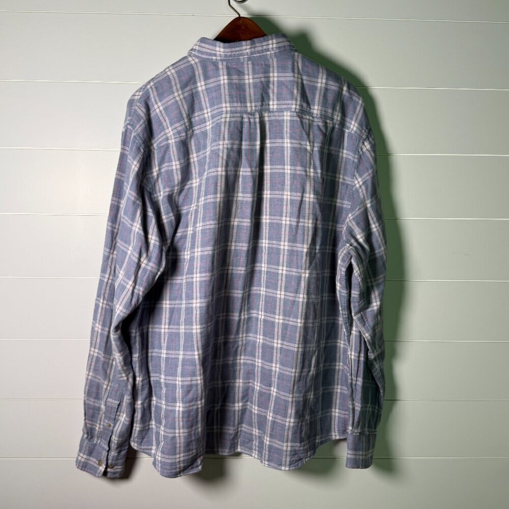 Johnnie O Rascal Long Sleeve Plaid Surflannel Shirt Sz XXL 100% Cotton - Picture 6 of 11